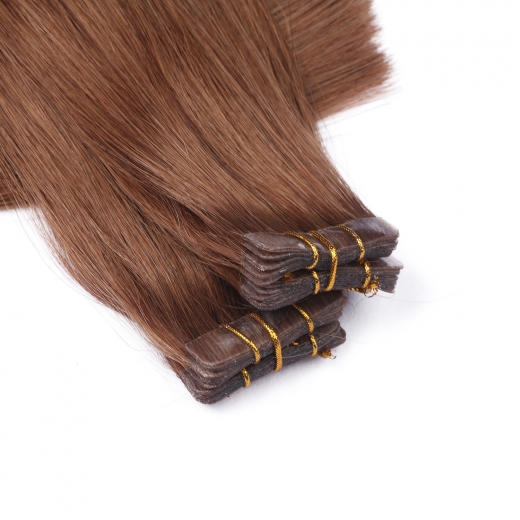10 x Tape In - 5 Dunkelblond - Hair Extensions - 2,5g - NOVON EXTENTIONS 50 cm