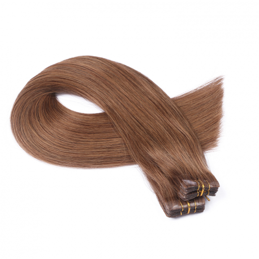 Tape Extensions #7 Mittelnaturblond &ndash; 100 % Echthaar