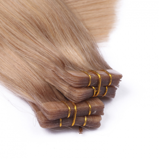 Tape Extensions #101 Mittelblondasch &ndash; 100 % Echthaar