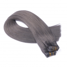 Tape Extensions Darkgrey &ndash; 100 % Echthaar