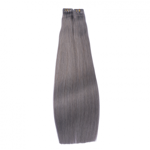 10 x Tape In - Darkgrey - Hair Extensions - 2,5g - NOVON EXTENTIONS 60 cm