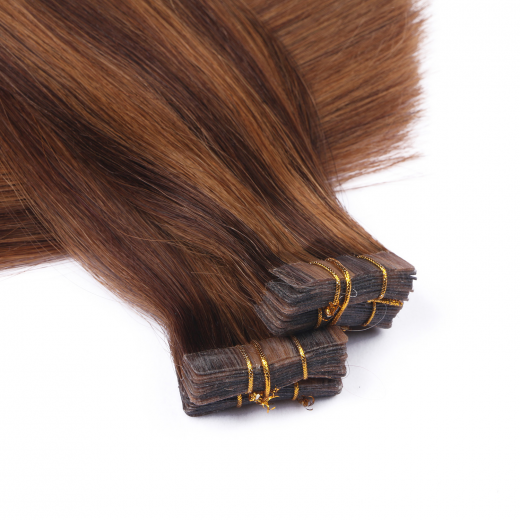 10 x Tape In - 4/30 Gestrhnt - Hair Extensions - 2,5g - NOVON EXTENTIONS 60 cm