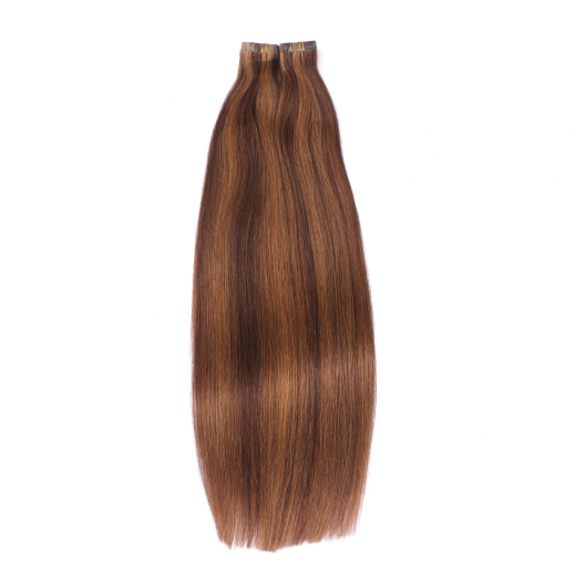 10 x Tape In - 4/30 Gestrhnt - Hair Extensions - 2,5g - NOVON EXTENTIONS 60 cm
