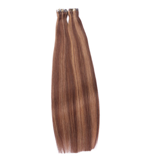 10 x Tape In - 6/12 Gestrhnt - Hair Extensions - 2,5g - NOVON EXTENTIONS 50 cm