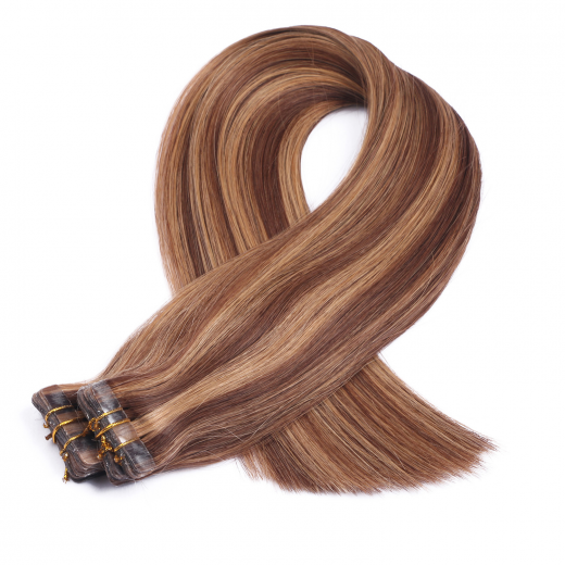 10 x Tape In - 6/27 Gestrhnt - Hair Extensions - 2,5g - NOVON EXTENTIONS 40 cm