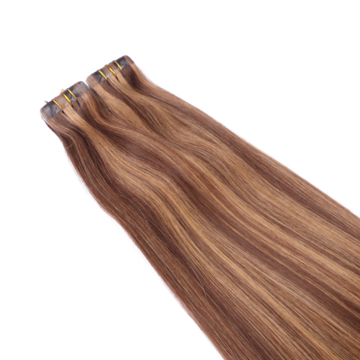 10 x Tape In - 6/27 Gestrhnt - Hair Extensions - 2,5g - NOVON EXTENTIONS 40 cm