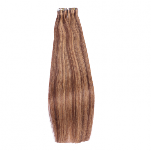 10 x Tape In - 6/27 Gestrhnt - Hair Extensions - 2,5g - NOVON EXTENTIONS 70 cm