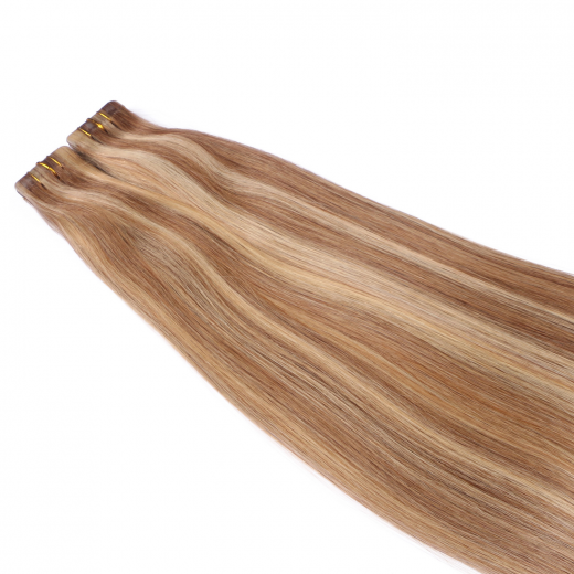 10 x Tape In - 18/24 Gestrhnt - Hair Extensions - 2,5g - NOVON EXTENTIONS 60 cm