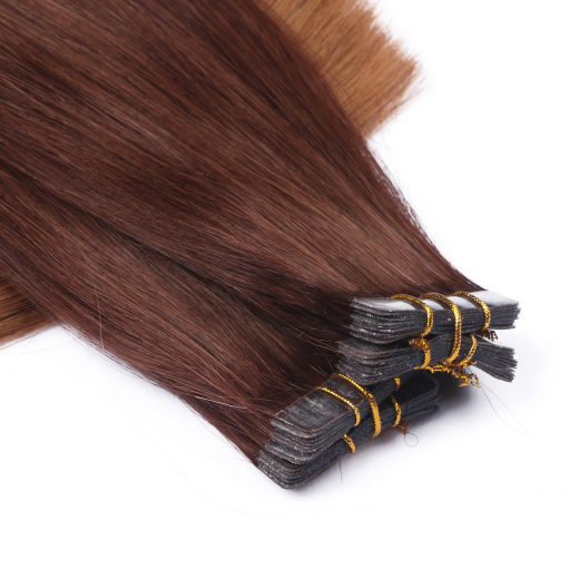 10 x Tape In - 2/8 Ombre - Hair Extensions - 2,5g - NOVON EXTENTIONS 50 cm