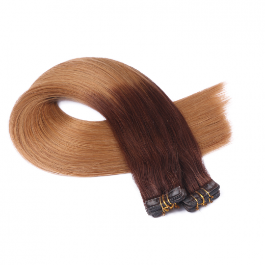 10 x Tape In - 6/27 Ombre - Hair Extensions - 2,5g - NOVON EXTENTIONS 60 cm