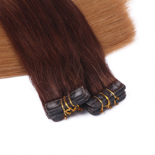 10 x Tape In - 6/27 Ombre - Hair Extensions - 2,5g - NOVON EXTENTIONS 60 cm