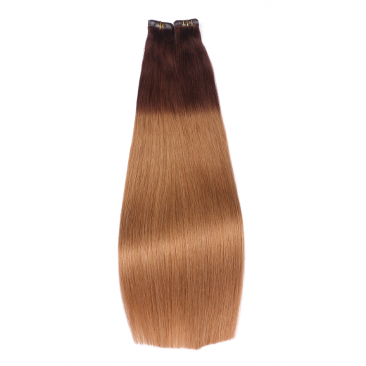10 x Tape In - 6/27 Ombre - Hair Extensions - 2,5g - NOVON EXTENTIONS 60 cm