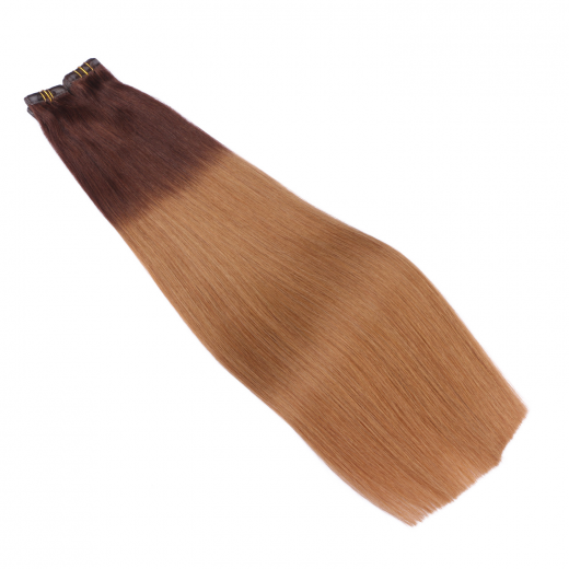 10 x Tape In - 6/27 Ombre - Hair Extensions - 2,5g - NOVON EXTENTIONS 60 cm