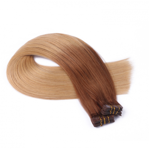 10 x Tape In - 12/26 Ombre - Hair Extensions - 2,5g - NOVON EXTENTIONS 60 cm