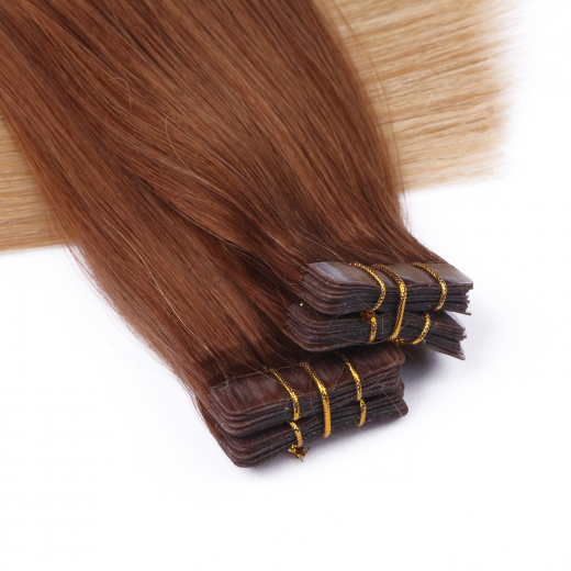 10 x Tape In - 12/26 Ombre - Hair Extensions - 2,5g - NOVON EXTENTIONS 60 cm
