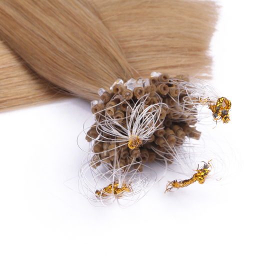 Microring Extensions #16 Hellblond Natur &ndash; 100 % Echthaar