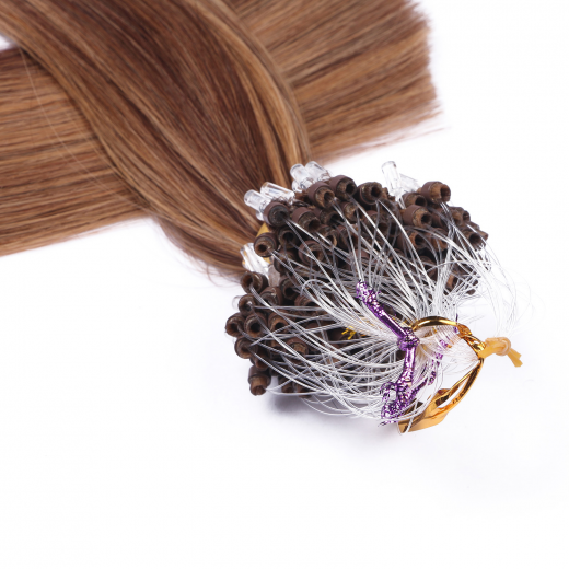 Microring Extensions #6/12 Gestr�hnt &ndash; 100 % Echthaar