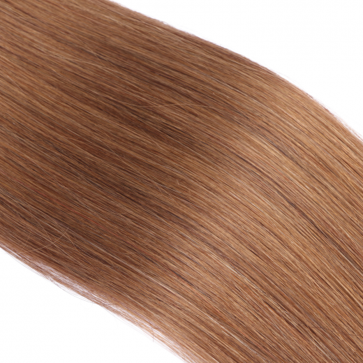 25 x Micro Ring / Loop - 9 Mittelblond - Hair Extensions 100% Echthaar - NOVON EXTENTIONS 60 cm - 1 g