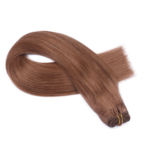 Echthaar Tressen - Weft Extentions - 5 Dunkelblond 60 cm