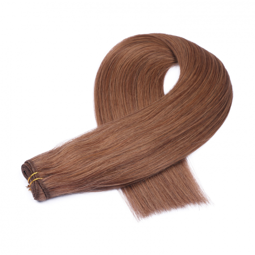 Echthaar Tressen - Weft Extentions - 5 Dunkelblond 60 cm