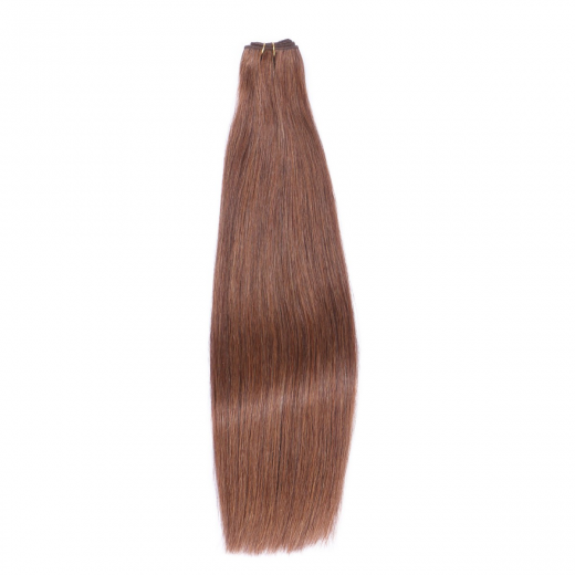 Tressen Extensions #6 Braun &ndash; 100 % Echthaar