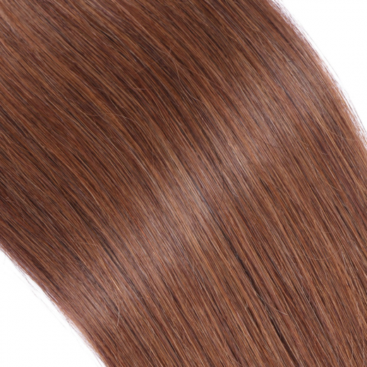 Echthaar Tressen - Weft Extentions - 6 Braun 40 cm
