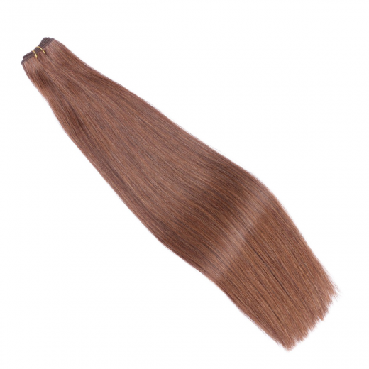 Echthaar Tressen - Weft Extentions - 6 Braun 40 cm