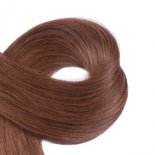 Echthaar Tressen - Weft Extentions - 6 Braun 40 cm