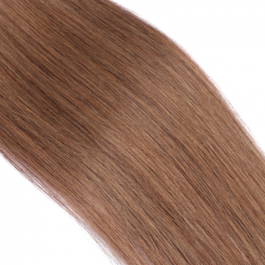 Echthaar Tressen - Weft Extentions - 7 Mittelnaturblond 50 cm