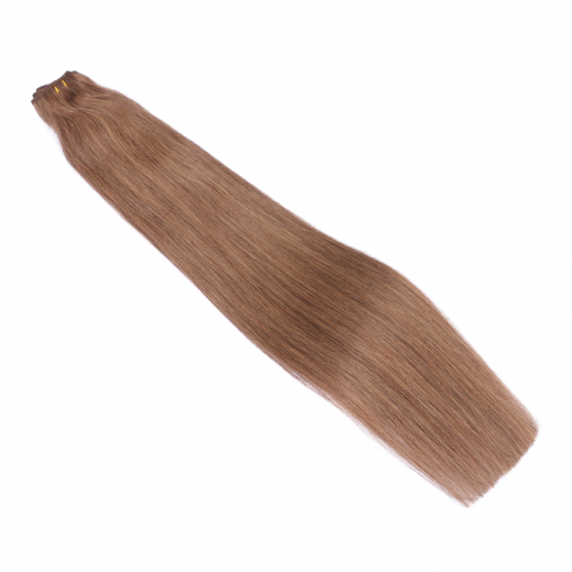 Echthaar Tressen - Weft Extentions - 7 Mittelnaturblond 50 cm