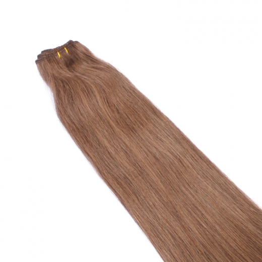 Echthaar Tressen - Weft Extentions - 7 Mittelnaturblond 50 cm