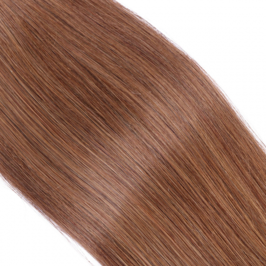 Tressen Extensions #8 Goldbraun &ndash; 100 % Echthaar
