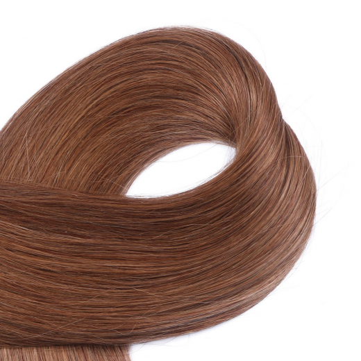 Echthaar Tressen - Weft Extentions - 8 Goldbraun 60 cm