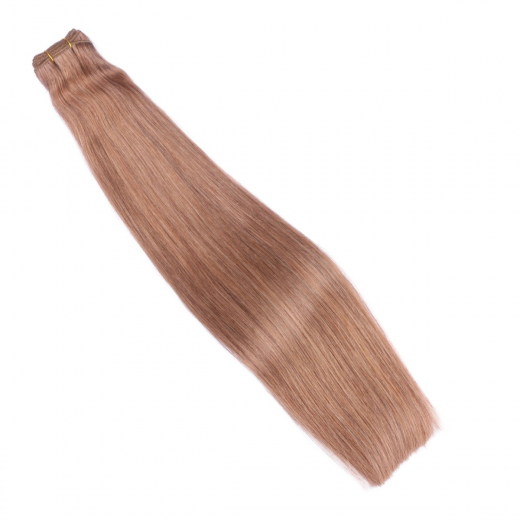 Echthaar Tressen - Weft Extentions - 10 Leichtbraun 60 cm
