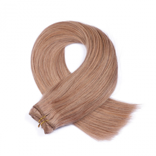 Tressen Extensions #12 Hellbraun &ndash; 100 % Echthaar