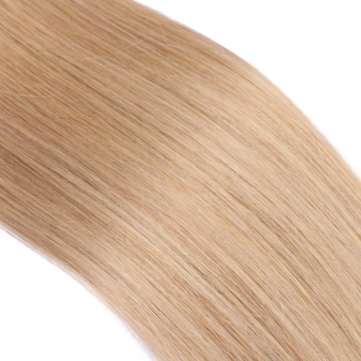 Echthaar Tressen - Weft Extentions - 16 Hellblond natur 50 cm
