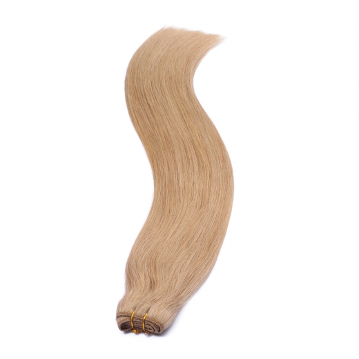 Echthaar Tressen - Weft Extentions - 16 Hellblond natur 50 cm