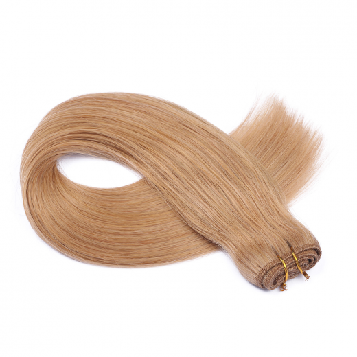 Echthaar Tressen - Weft Extentions - 19 Mittelgoldblond 40 cm