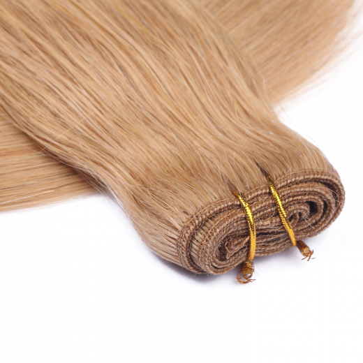 Echthaar Tressen - Weft Extentions - 19 Mittelgoldblond 40 cm
