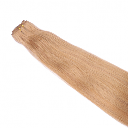 Echthaar Tressen - Weft Extentions - 19 Mittelgoldblond 40 cm