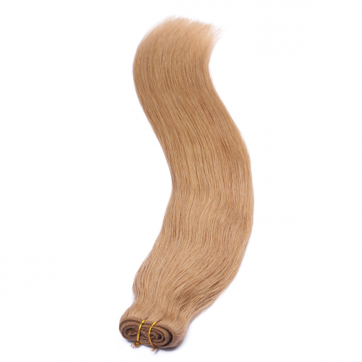 Echthaar Tressen - Weft Extentions - 19 Mittelgoldblond 60 cm