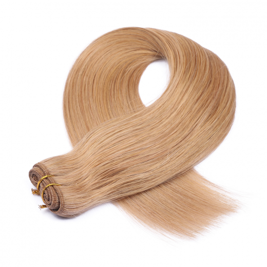 Echthaar Tressen - Weft Extentions - 19 Mittelgoldblond 60 cm