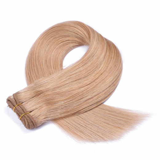 Echthaar Tressen - Weft Extentions - 20 Aschblond 60 cm