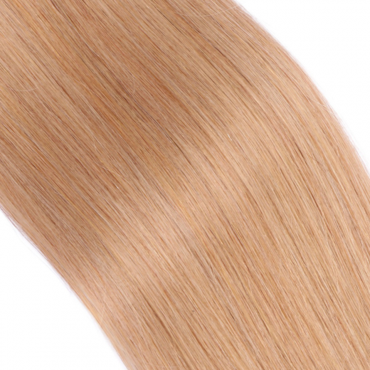 Echthaar Tressen - Weft Extentions - 20 Aschblond 60 cm