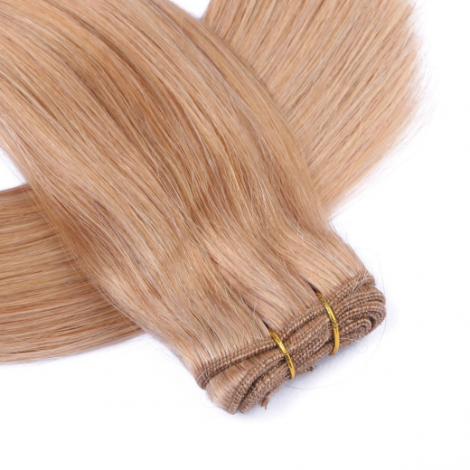 Echthaar Tressen - Weft Extentions - 20 Aschblond 60 cm
