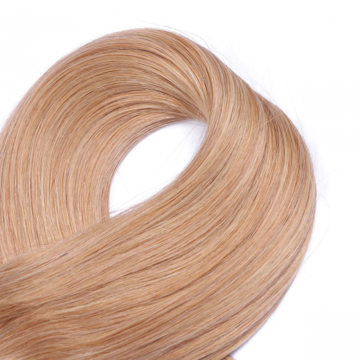 Echthaar Tressen - Weft Extentions - 20 Aschblond 60 cm