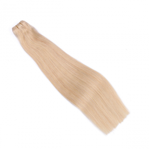 Echthaar Tressen - Weft Extentions - 24 Goldblond 40 cm