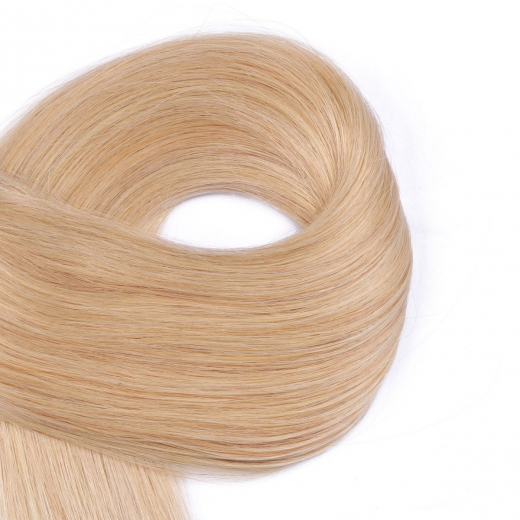 Echthaar Tressen - Weft Extentions - 24 Goldblond 50 cm