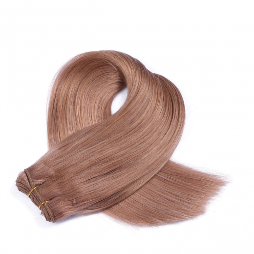 Echthaar Tressen - Weft Extentions - 27 Honigblond 40 cm