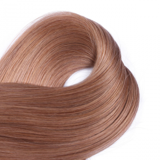 Echthaar Tressen - Weft Extentions - 27 Honigblond 40 cm